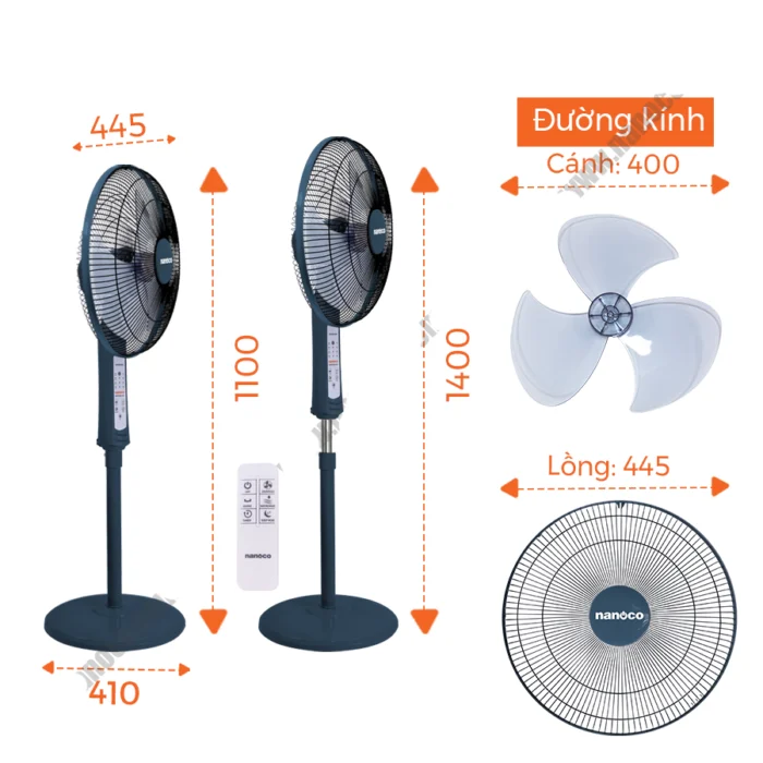 Quạt cây NANOCO NSF1602G RCB xanh (4)