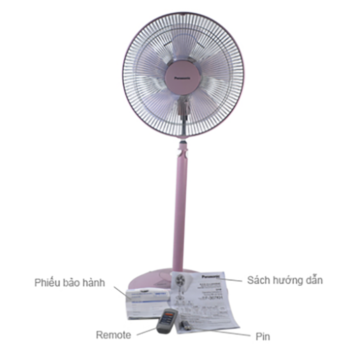 Quạt cây PANASONIC F 308NHP hồng (1)