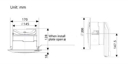 Quạt hút PANASONIC FV 15CSD1 âm trần tạo ion NanoeX