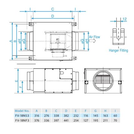 Quạt hút PANASONIC FV 18NF3 Cabinet (2)