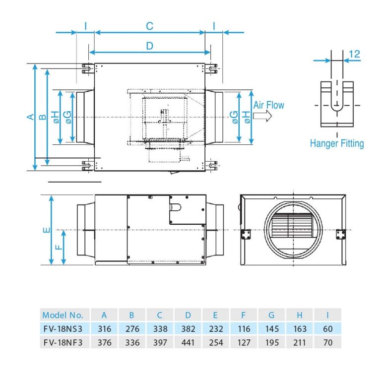 Quạt hút PANASONIC FV 18NF3 Cabinet (2)