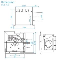 Quạt hút PANASONIC FV 24CH8 âm trần (1)