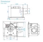 Quạt hút PANASONIC FV 24CHR1 âm trần