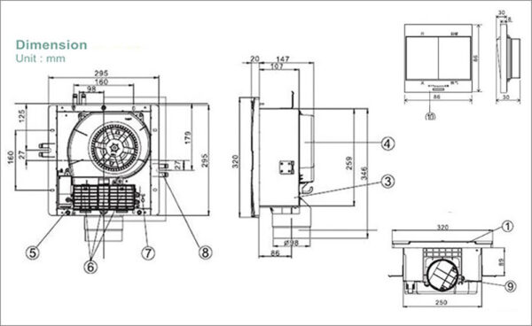 Quạt thông gió và sưởi ấm Panasonic FV 27BV1   Hùng V