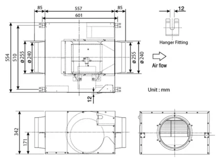 Quạt hút PANASONIC FV 28NX3 Cabinet (2)