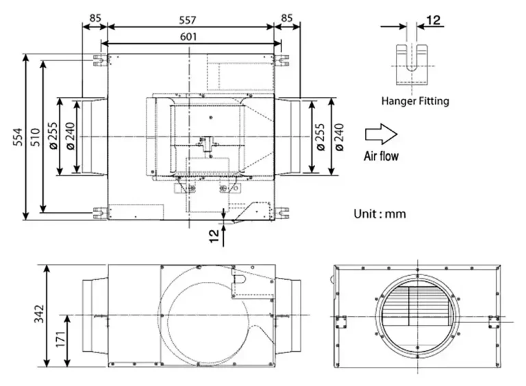 Quạt hút PANASONIC FV 28NX3 Cabinet (2)