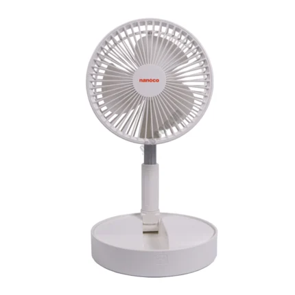 Quạt sạc NANOCO NFF1617W trắng gấp