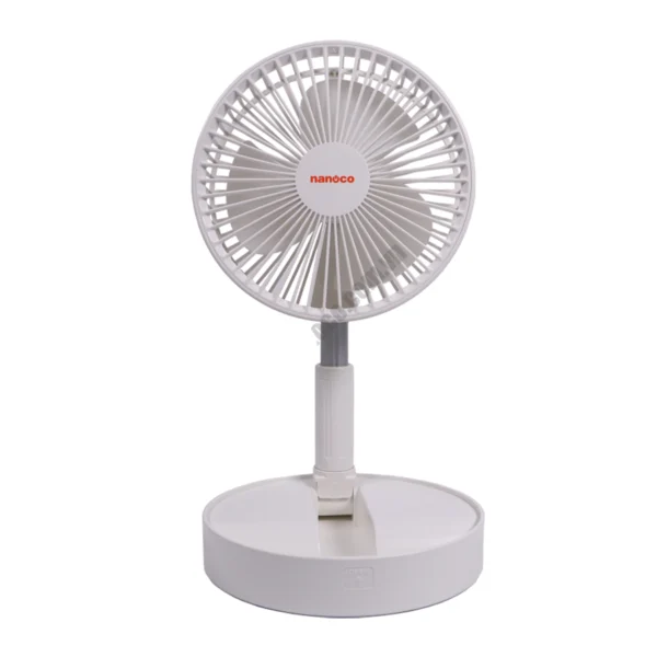 Quạt sạc NANOCO NFF1617W trắng gấp