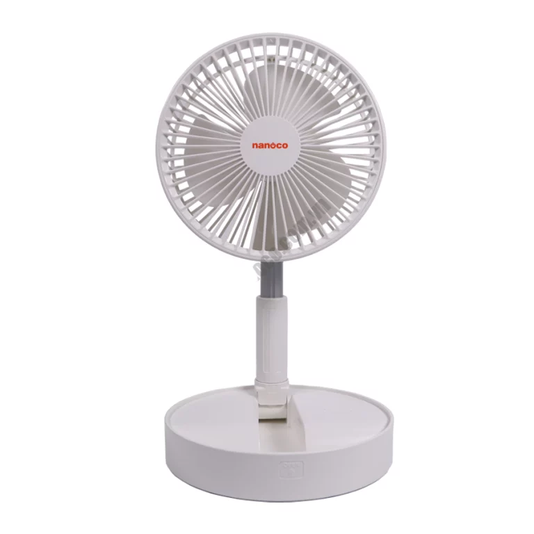 Quạt sạc NANOCO NFF1617W trắng gấp