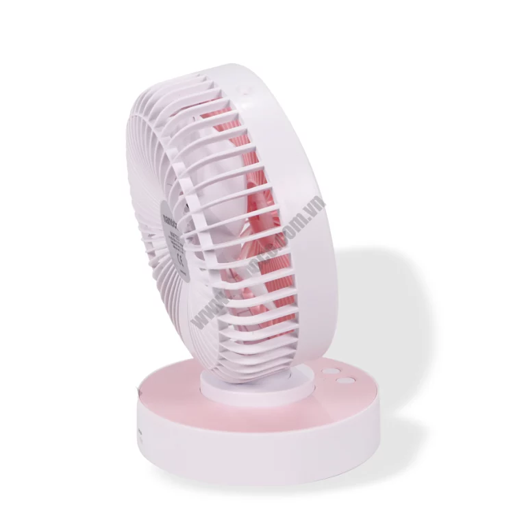 Quạt sạc NANOCO NRF6215P hồng (2)