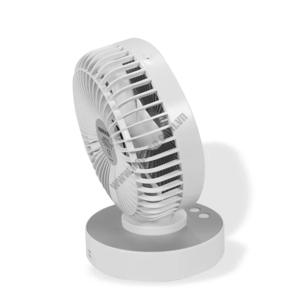 Quạt sạc NANOCO NRF6215W trắng (2)