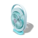 Quạt sạc NANOCO NRF6310B xanh đèn led (2)