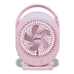 Quạt sạc NANOCO NRF6310P hồng đèn led