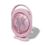 Quạt sạc NANOCO NRF6310P hồng đèn led (1)