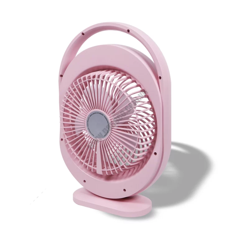 Quạt sạc NANOCO NRF6310P hồng đèn led (1)