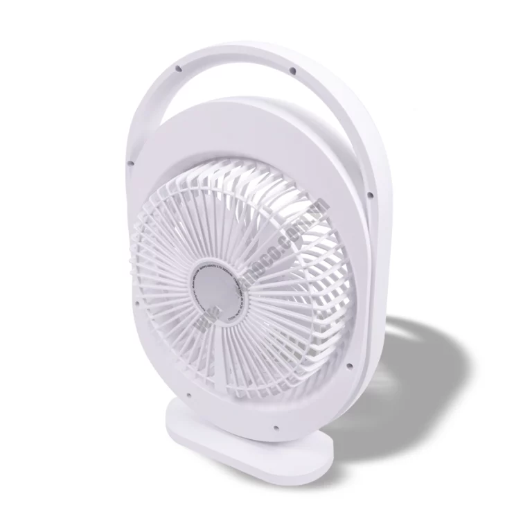 Quạt sạc NANOCO NRF6310W trắng đèn led (2)