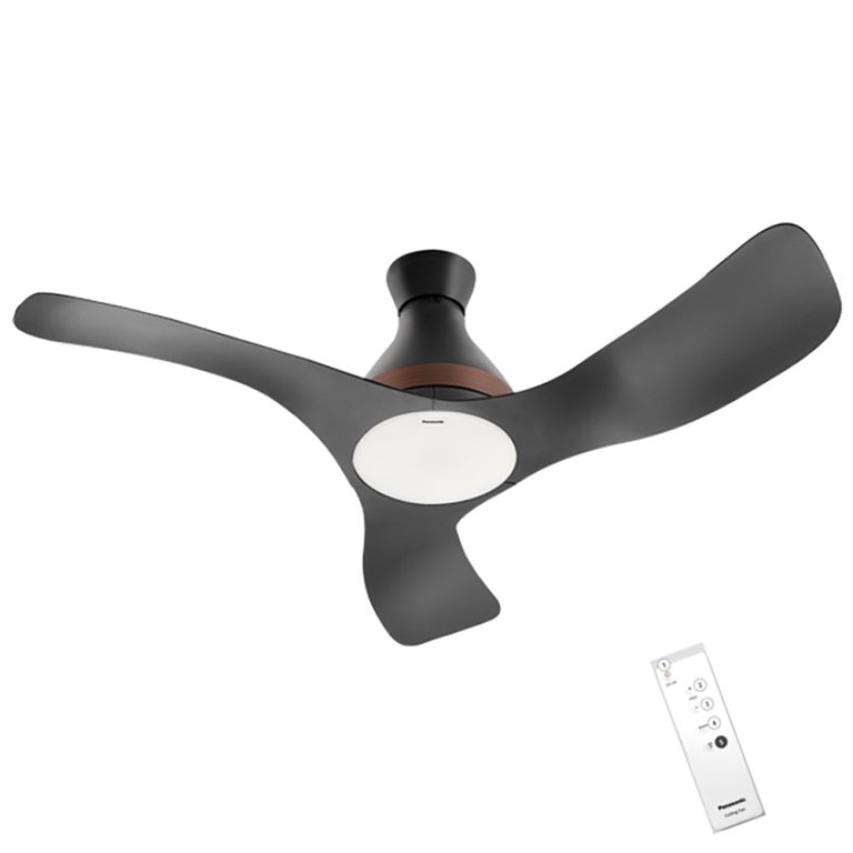 Quạt trần Panasonic F 48DGL 3 cánh đen điều khiển