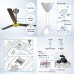 Quạt trần Panasonic F 56NCL 3 cánh đồng hộp số (4)