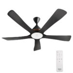 Quạt trần Panasonic F 60DGN 5 cánh đen điều khiển (1)