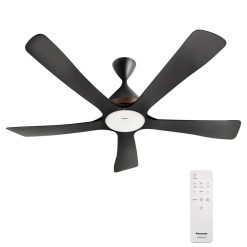 Quạt trần Panasonic F 60DGN 5 cánh đen điều khiển (1)