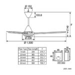 Quạt trần Panasonic F 60MZ2 KMS 3 cánh đen hộp số (4)