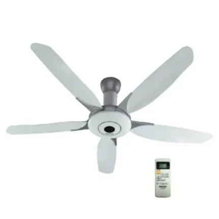 Quạt trần Panasonic F 60WWK 5 cánh long, điều khiển (1)