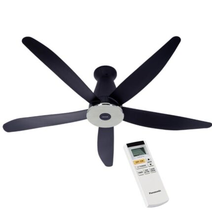 Quạt trần Panasonic F 60XDN 5 cánh đen điều khiển (1)