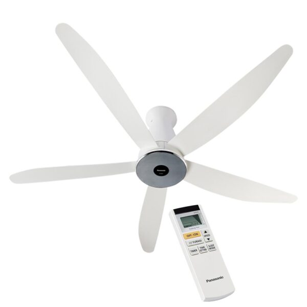 Quạt trần Panasonic F 60XDN W 5 cánh trắng điều khiển (1)