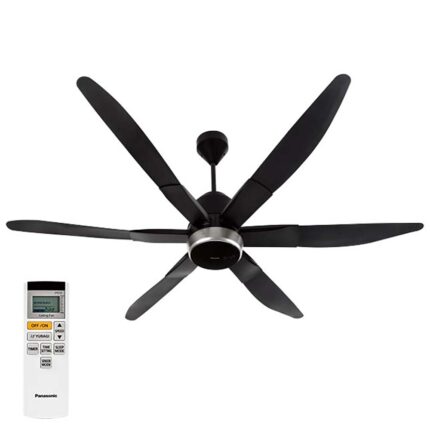 Quạt trần Panasonic F 70ZBP 6 cánh trắng đen điều khiển (1)