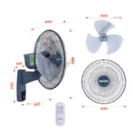 Quạt treo tường NANOCO NWF1610RC BL xanh (4)