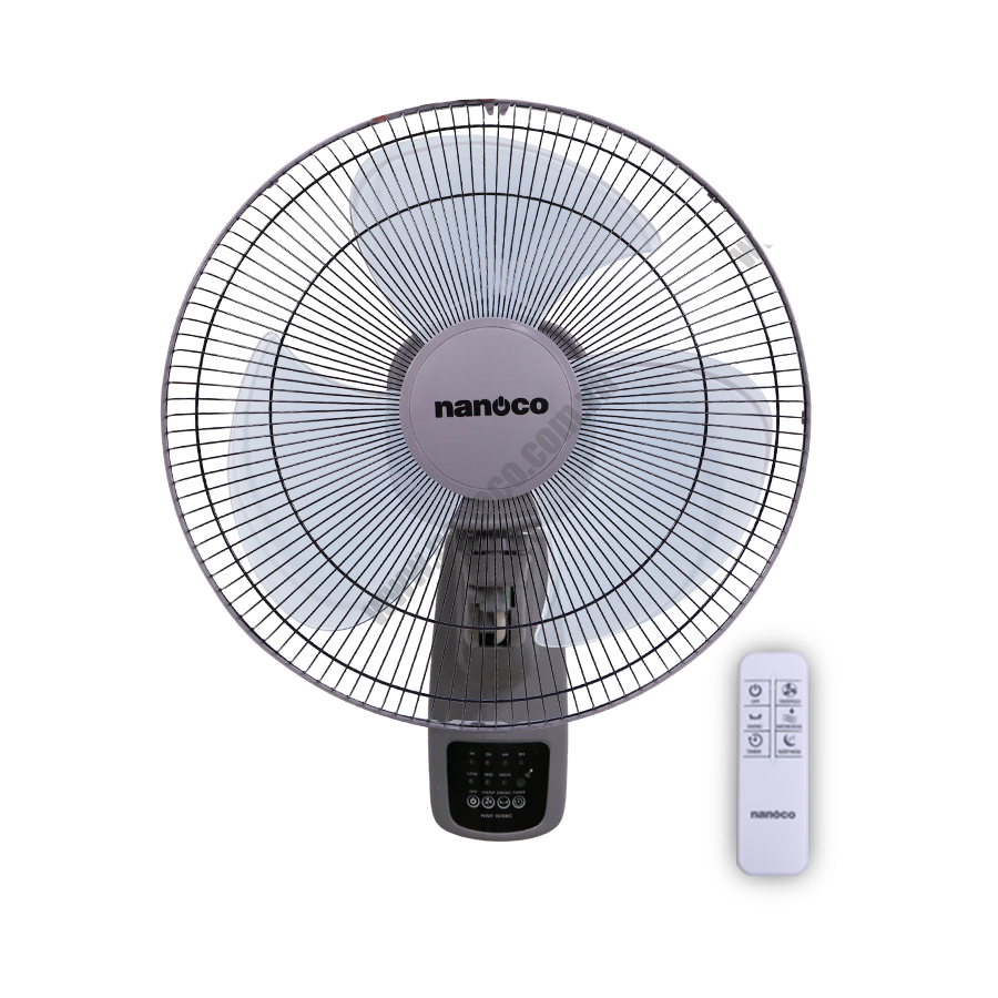 Quạt treo tường NANOCO NWF1610RC G xám (1)