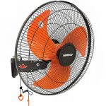 Quạt treo tường NANOCO NWF1822 đen cam