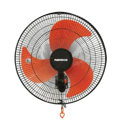 Quạt treo tường NANOCO NWF1822 đen cam (1)