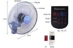 Quạt treo tường PANASONIC F 409MB xanh