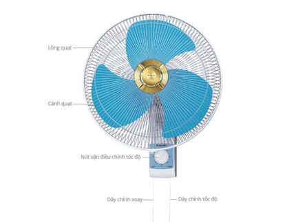 Quạt treo tường PANASONIC F 409UB xanh (2)