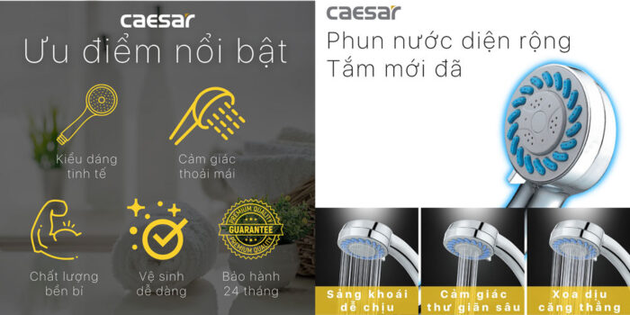 Tay sen tam CAESAR SH133 3 che do