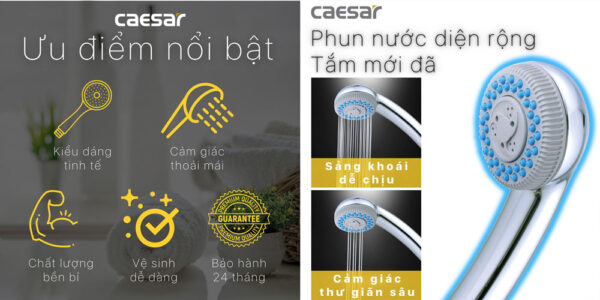 Tay sen tam CAESAR SH221 2 che do xa 1