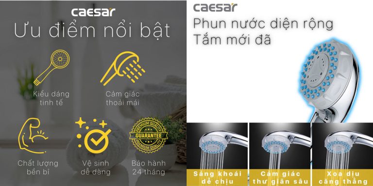 Tay sen tam CAESAR SH335 3 che do xa 1