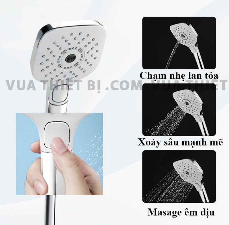 Tay sen tắm TOTO TBW02006A massage 3 chế độ