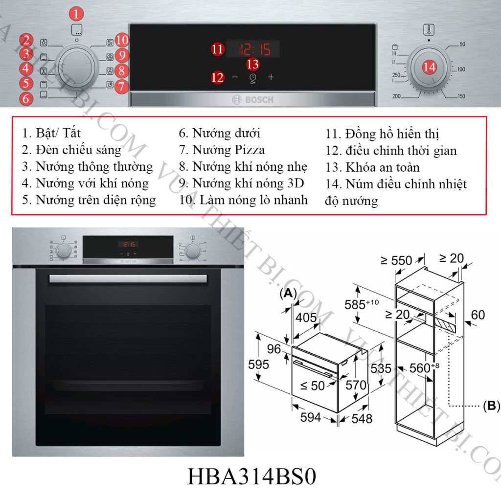 Thông-tin-lò-nướng-Bosch-HBA314BS0-Serie-4
