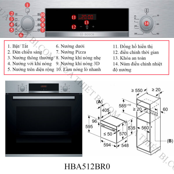 Thông-tin-lò-nướng-Bosch-HBA512BR0-Serie-4