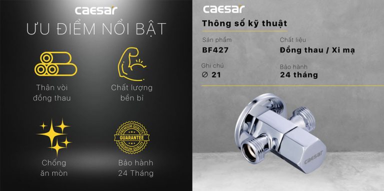 Van khoa T chia nuoc CAESAR BF427 1