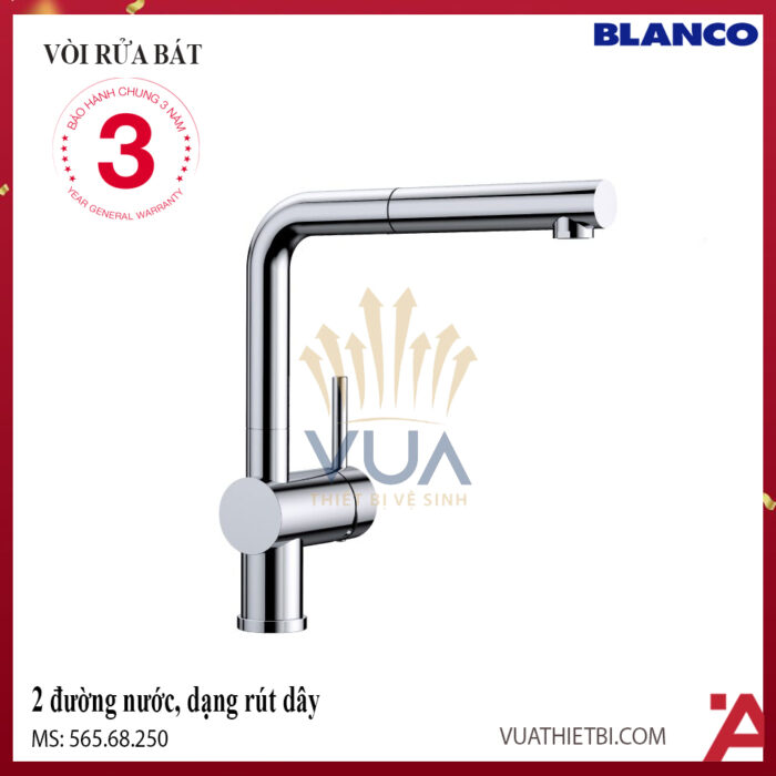 Voi rua bat rut day BLANCOLINUS S CHROME 565.68.250 1