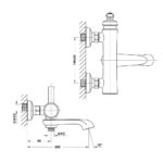 Voi sen tam HAFELE KYOTO 589.35.006 589.35.036 589.35.066 589.35.096 1