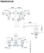 Voi sen xa bon tam TOTO TBG09201B gan bon 3 lo