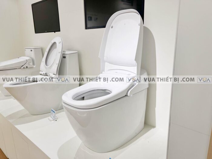 anh thuc te bon cau 1 khoi inax satis g ac g216vn aqua ceramic nap rua dien tu 11