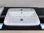 anh thuc te chau rua mat lavabo inax al 2398v ec fc duong vanh aqua ceramic