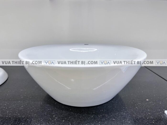 anh thuc te chau rua mat lavabo inax al 445v dat ban aqua ceramic