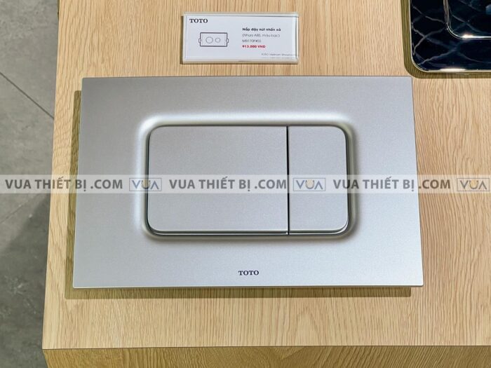 anh thuc te nap day nut nhan xa bon cau toto mb170pss mau bac mo 2