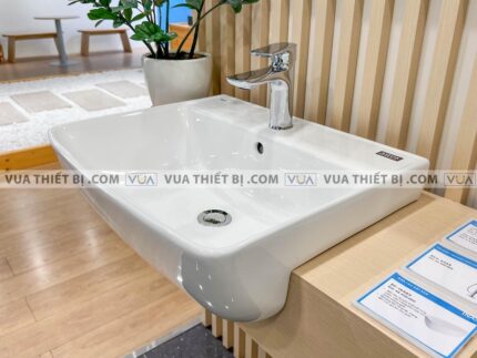 anh thuc te voi chau lavabo inax lfv 612s nong lanh 1